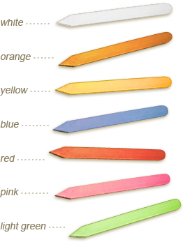 wood garden stakes come in a variety of colors